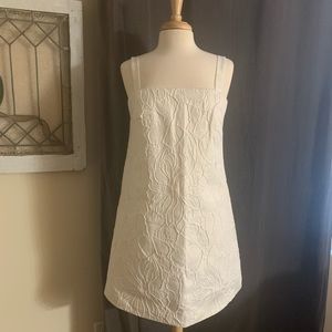 J Crew White NWT Size 10 Aline Mini Dress